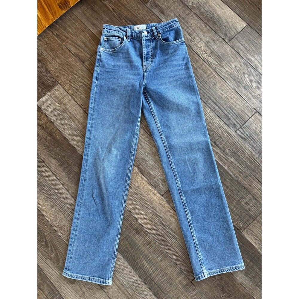 Rails Denim The Topanga High Rise Straight Jeans Sz. 25 Old Indigo